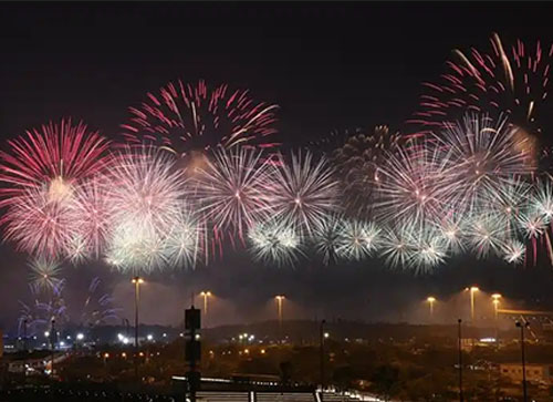 绥阳县焰火晚会